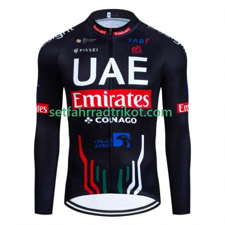 Uae Emirates Radtrikot Langarm 2024 N001
